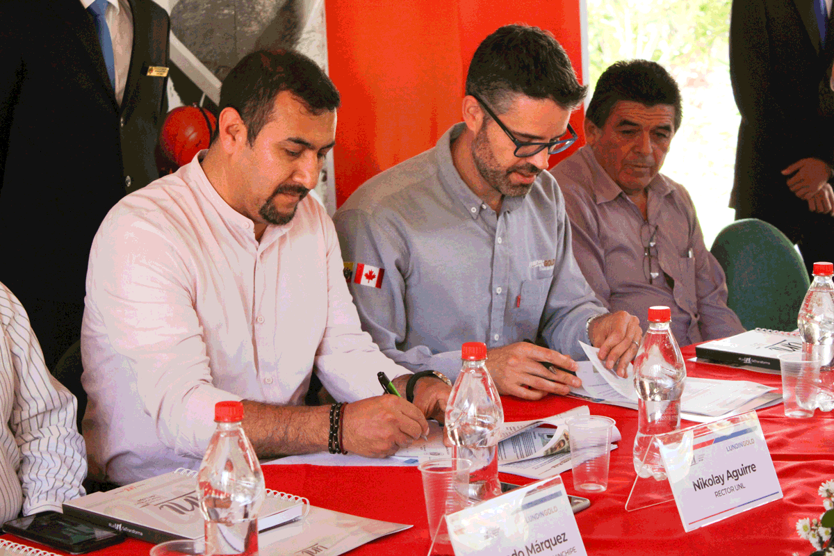 UNL y Lundin Gold firman convenio de cooperación interinstitucional