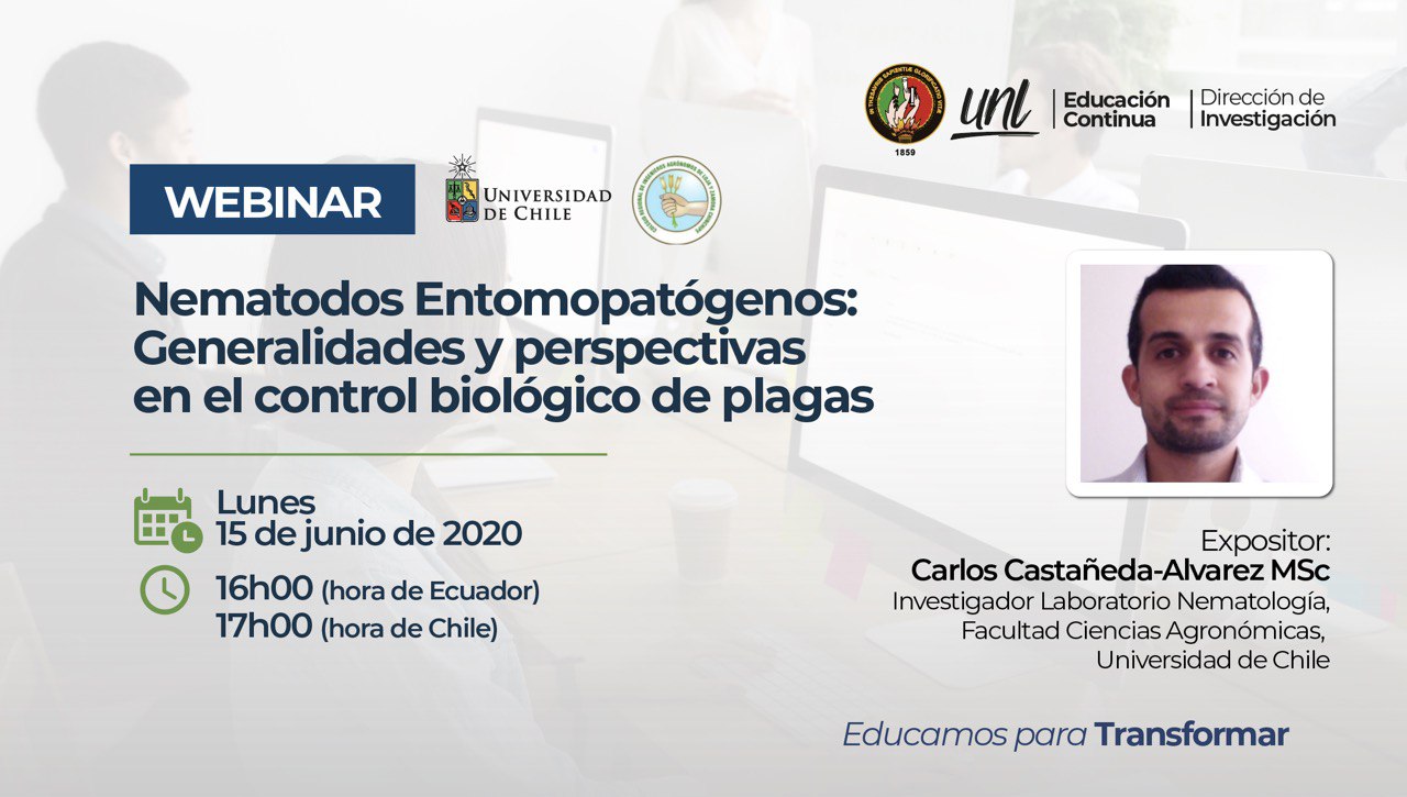 Webinar | Nematodos Entomopatógenos: Generalidades y perspectivas en el control biológico de plagas