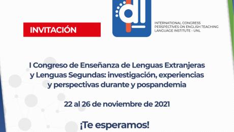  UNL invita al primer congreso científico de enseñanza de inglés 