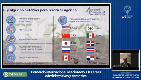 UNL analizó “Agenda de Comercio Internacional del Ecuador”